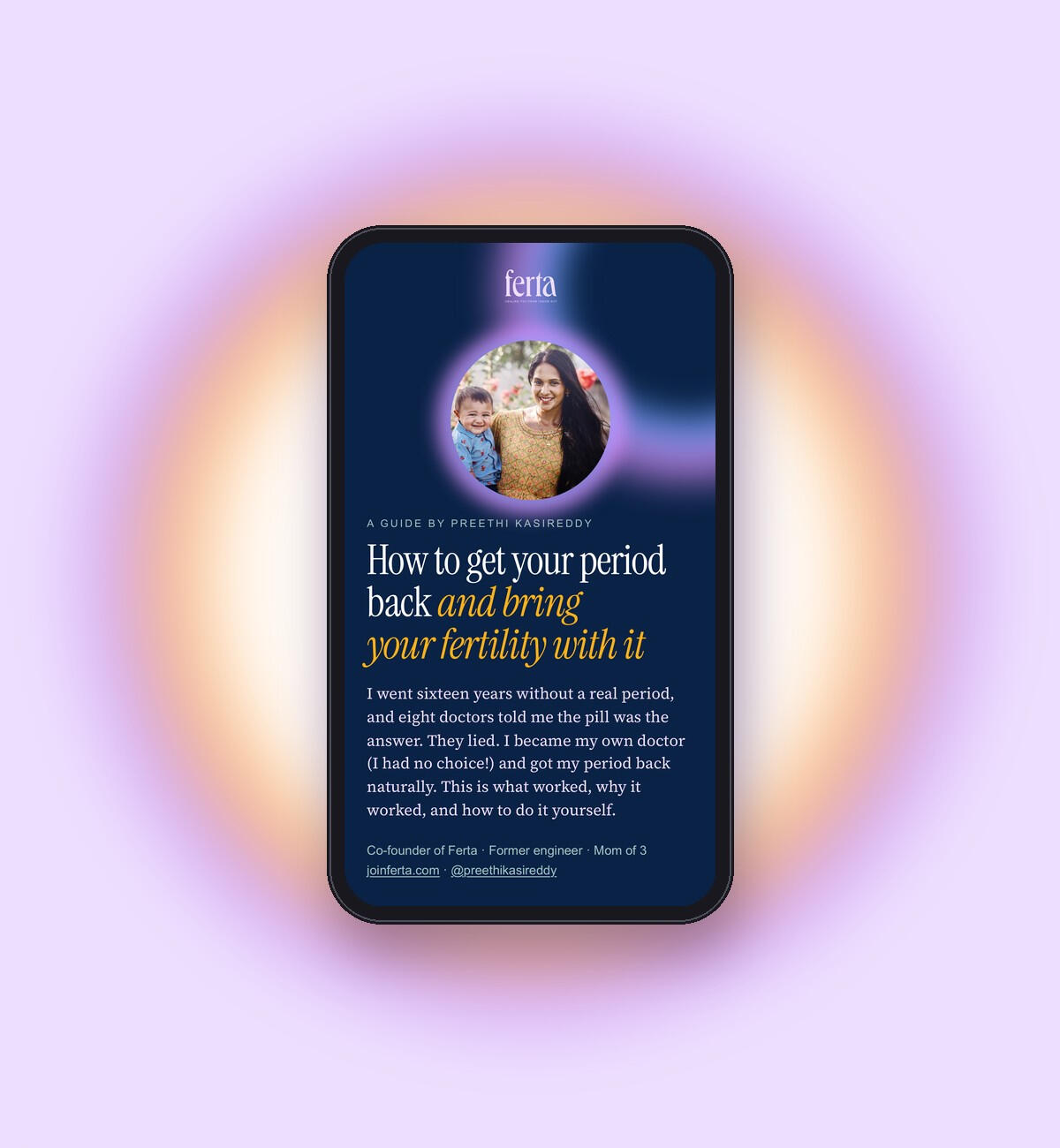 Preview of the Get Your Period Back guide